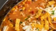 CrockPot Chicken Tortilla Soup CrockPot Chicken Tortilla Soup