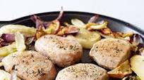 One-pan pork chops with fennel, onion, and apple One-pan pork chops with fennel, onion, and apple