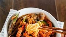 Korean Spicy Seafood Noodle Soup Korean Spicy Seafood Noodle Soup