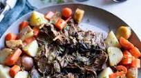 Slow Cooker Top Round Roast with Root Vegetables Slow Cooker Top Round Roast with Root Vegetables