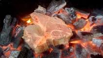 Caveman T-Bones with Hellfire Hot Sauce Caveman T-Bones with Hellfire Hot Sauce
