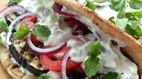 Eggplant Gyros with Fresh Tzatziki Eggplant Gyros with Fresh Tzatziki