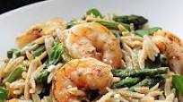 Skillet Shrimp with Orzo, Feta and Asparagus Recipe Skillet Shrimp with Orzo, Feta and Asparagus Recipe