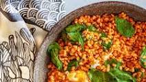 Barley with Eggs and Spinach Barley with Eggs and Spinach