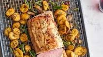 Sheet Pan Pork Loin with Herb Potatoes and Vegetables Sheet Pan Pork Loin with Herb Potatoes and Vegetables