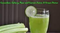 Cucumber, Celery, Pear, Lemon Juice: A Green Detox Cucumber, Celery, Pear, Lemon Juice: A Green Detox