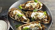 Middle Eastern spiced beef stuffed eggplants Middle Eastern spiced beef stuffed eggplants