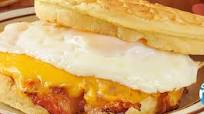 Bacon, Egg & Cheese Waffle Sandwich Bacon, Egg & Cheese Waffle Sandwich