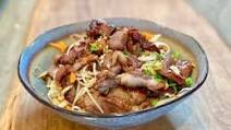 Vietnamese Grilled Pork and Rice Vermicelli Noodle Bowl Vietnamese Grilled Pork and Rice Vermicelli Noodle Bowl