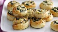 Spinach and feta pinwheels Spinach and feta pinwheels