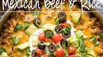 Mexican Beef and Rice Skillet Mexican Beef and Rice Skillet