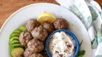 Greek Meatballs with Tzatziki Sauce Greek Meatballs with Tzatziki Sauce