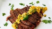 Grilled Flank Steak with Mango ChimiChurri Grilled Flank Steak with Mango ChimiChurri