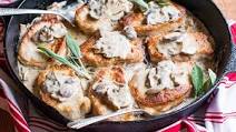 Pork Chops with Creamy Mixed Mushroom Sauce Pork Chops with Creamy Mixed Mushroom Sauce