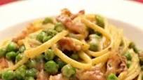 Pancetta and Pea Linguine Pancetta and Pea Linguine