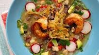 Blue Corn Posole with Shrimp Blue Corn Posole with Shrimp