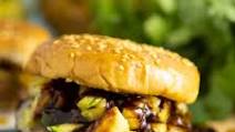 Bourbon Teriyaki Hawaiian Burger Bourbon Teriyaki Hawaiian Burger