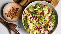 Vegan Caesar Salad with Chicories and Walnuts Vegan Caesar Salad with Chicories and Walnuts