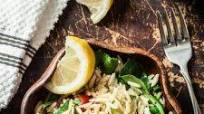 20-Minute Lemon Spinach Orzo Salad 20-Minute Lemon Spinach Orzo Salad