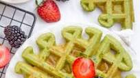 Oatmeal Green Smoothie Waffles Oatmeal Green Smoothie Waffles