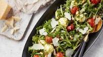 Pesto Marinated Tomato & Arugula Caprese Salad Pesto Marinated Tomato & Arugula Caprese Salad