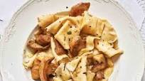 Strapponi Pasta with Porcini Mushrooms Strapponi Pasta with Porcini Mushrooms