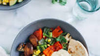 Grilled Vegetable Hummus Bowls Grilled Vegetable Hummus Bowls