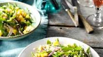 Spice-rubbed pork chops with quinoa salad Spice-rubbed pork chops with quinoa salad