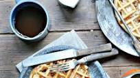 Apple Pecan Waffles with Apple Pecan Topping Apple Pecan Waffles with Apple Pecan Topping