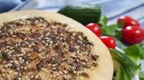 Manakish (Lebanese za'atar flatbread) Manakish (Lebanese za'atar flatbread)