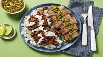 Chimichurri Pork Chops & Buttery Black Beans over Rice Chimichurri Pork Chops & Buttery Black Beans over Rice