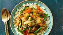 Fish Stir-Fry with Sesame Rice & Thai Basil Fish Stir-Fry with Sesame Rice & Thai Basil