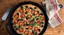 Whole Wheat Focaccia with Cherry Tomatoes and Olives Whole Wheat Focaccia with Cherry Tomatoes and Olives