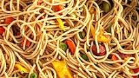 Stir fry spaghetti with whole wheat pasta Stir fry spaghetti with whole wheat pasta