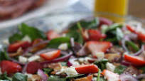 Strawberry Spinach Salad with Lemon Vinaigrette Strawberry Spinach Salad with Lemon Vinaigrette