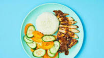Indonesian Pork Steaks with Coconut Rice and Pickled Veggies Indonesian Pork Steaks with Coconut Rice and Pickled Veggies