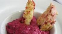 Beetroot tzatziki Beetroot tzatziki