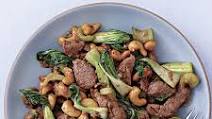 Pork Stir-Fry with Baby Bok Choy and Cashews Pork Stir-Fry with Baby Bok Choy and Cashews