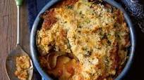 Courgette and aubergine parmigiana Courgette and aubergine parmigiana