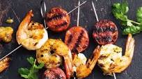 Prawn and chorizo bites with spicy apple dip Prawn and chorizo bites with spicy apple dip