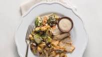 Warm Brussels Sprouts-Chicken Caesar Warm Brussels Sprouts-Chicken Caesar