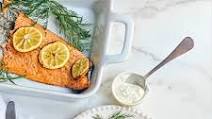 Salmon with Creamy Dill Sauce Salmon with Creamy Dill Sauce