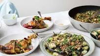 Pork with ginger, spring onion and eggplant Pork with ginger, spring onion and eggplant