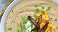 Vegan Loaded Cauliflower Soup Vegan Loaded Cauliflower Soup