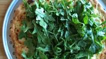 green & white pizza green & white pizza
