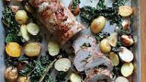 Porchetta-Style Pork Tenderloin with Roasted Potatoes & Tuscan Kale Porchetta-Style Pork Tenderloin with Roasted Potatoes & Tuscan Kale