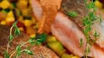 Norwegian Steelhead Trout with Harissa Butter and Pattypan Squash Hash Norwegian Steelhead Trout with Harissa Butter and Pattypan Squash Hash