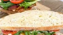 Blackened Salmon BLT with a Garlic Aioli Blackened Salmon BLT with a Garlic Aioli