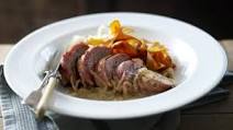 Pheasant breasts braised in cider Pheasant breasts braised in cider