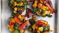 Roasted Squash Stuffed with Roasted Vegetables Roasted Squash Stuffed with Roasted Vegetables